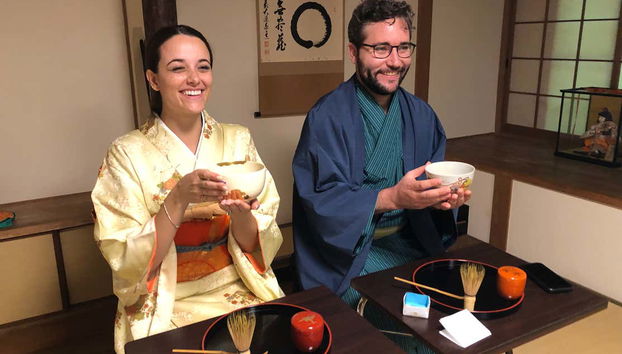 Enjoying the ceremony!