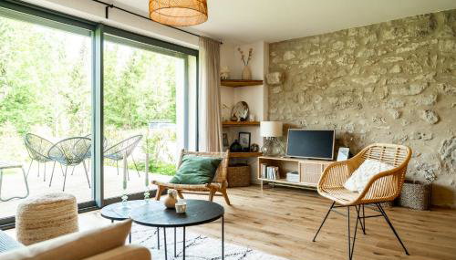 Sauna & bain nordique - Duplex dans ancienne ferme en pierres avec jardin privatif - 4 personnes - Foto 4, Garden view