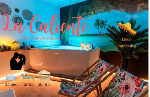 La Caliente love room glamour balnéo en duo - Foto 1