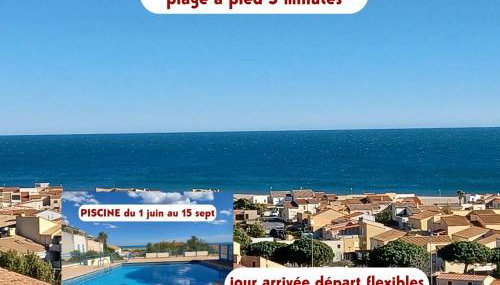 duplex pleine vue mer piscine plage a pied 5 minutes internet parking - Photo 1