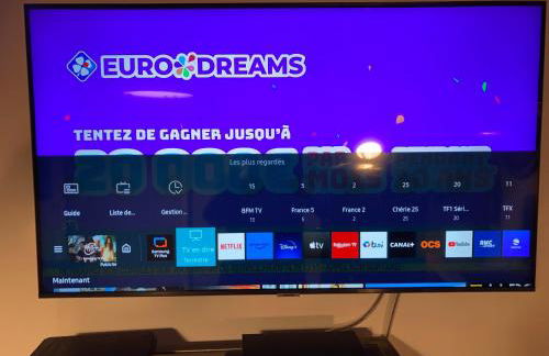 Studio neuf déco vintage face mer,terrasse ,jardin,wifi,parking sous-sol - Foto 32