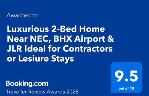 Luxurious 2-Bed Home Near NEC, BHX Airport & JLR Ideal for Contractors or Lesiure Stays Long term stay available - Foto 26