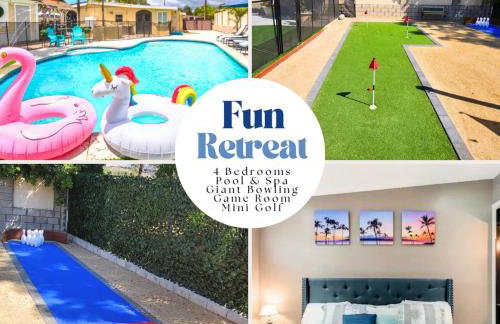 Spacious 4BR w/ Pool, Spa, Mini Golf & Game Lounge - Foto 34