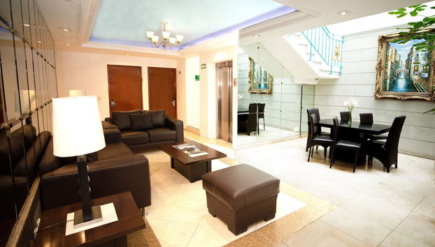 Zona de estar del vestíbulo