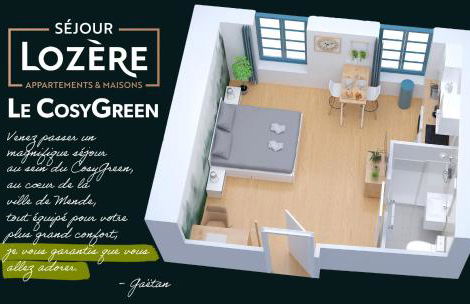Le CosyGreen - Central/Netflix/Wifi Fibre - Séjour Lozère - Foto 3