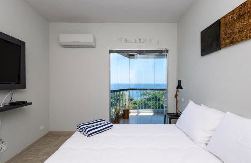 Ocean Blue Moderno Próximo à Praia do Leblon Vista Mar Espetacular Piscina Garagem Wi Fi e Sauna - Foto 32