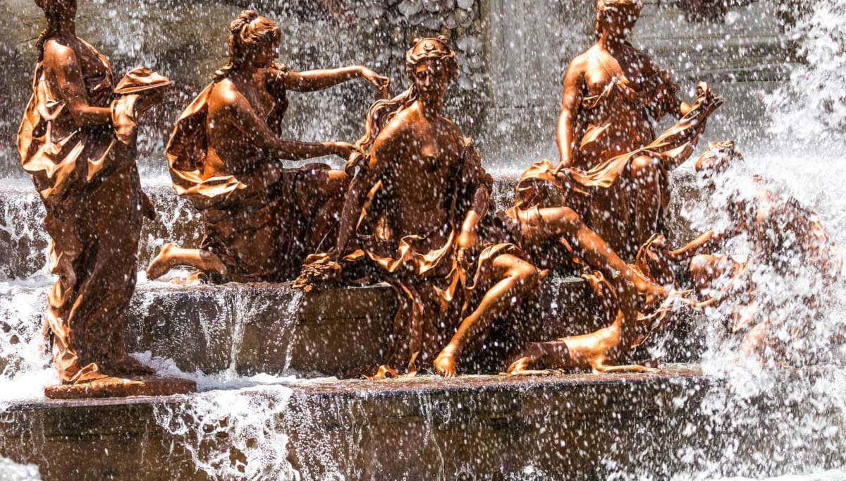 Detalhe de uma das fontes do Palácio de La Granja