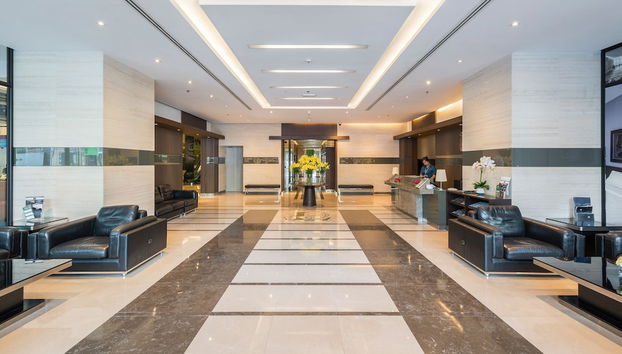 Zona de estar del vestíbulo