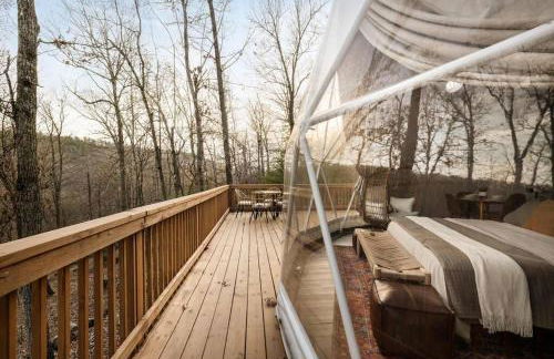 Glamping Dome w Hot Tub Fire Pit & River Access - Foto 26