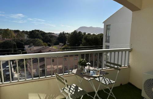 Studio dernier étage vue mer Clim et Wifi - Foto 8