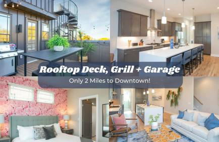 2 Miles to Broadway w Rooftop Deck Grill & Garage - Foto 1