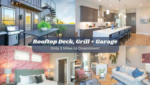 2 Miles to Broadway w Rooftop Deck Grill & Garage - Foto 1