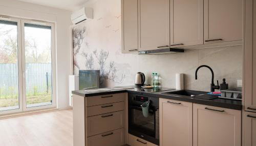 Ursynów Serenity Studio with Garden by BookingHost - Foto 2, stove, dishwasher