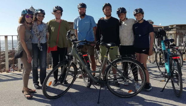 Durante il tour di Porto in bicicletta