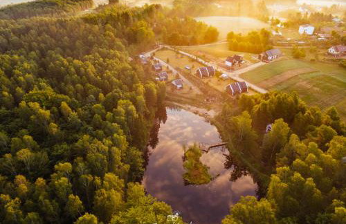 Osada Skoczkowo komfortowe domki z prywatnymi wannami hot-tub nad jeziorem- sauna- balia- prywatny staw wędkarski - Foto 21