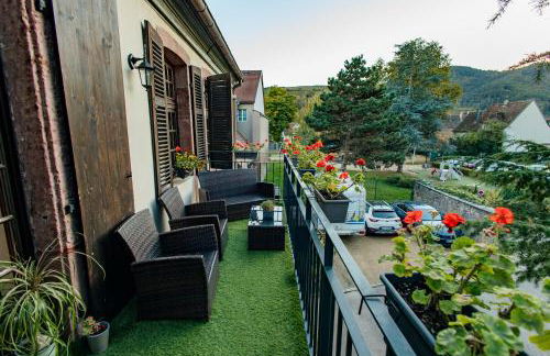 La Cure grand appartement familial 3 chambres avec terrasse et parking à 10 minutes de Colmar - Foto 6