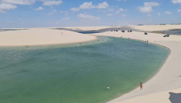 Una de las lagunas de Canto do Atins