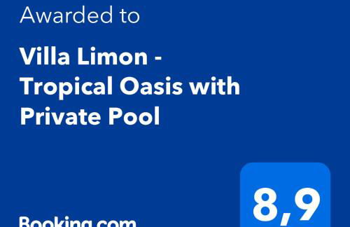 Villa Limon - Tropical Oasis with Private Pool - Foto 16