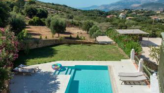 Villa Eleftheria, Lakithra - Spacious luxury villa with pool and stunning views - Foto 3, sunbed