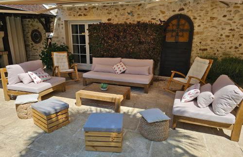 Villa familiale La Finca du champ de l'eau Avec sauna jacuzzi proche de Disney et Paris - Foto 47