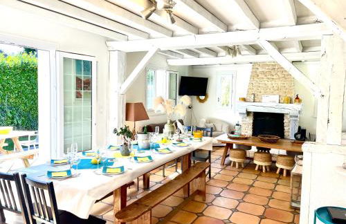 GITE 4 MN DE LA mer et cabourg, piscine, cheminée, table de ping pong, balançoire - Foto 2