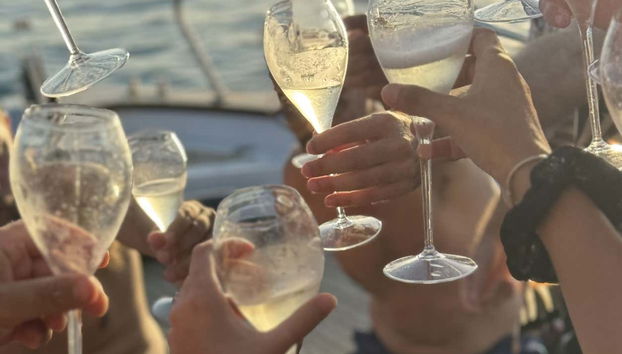 Trinquez à bord du bateau