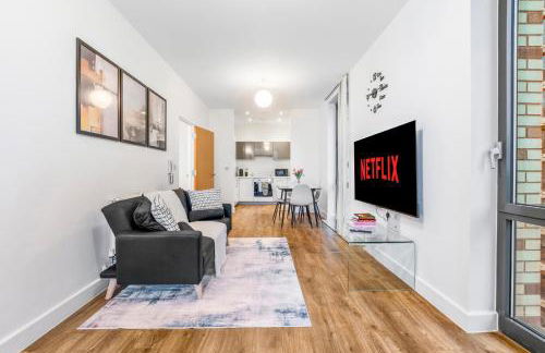 Modern 3-Bed Penthouse with Terrace & Gym, Near Canary Wharf, Weekly deals - Foto 11