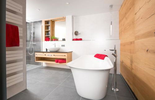 Ferienwohnung im Chaletstil Bergloft 115 qm Wellness Fitness Sauna Bergrödelhof - Foto 15