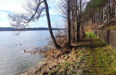 Domek lubiana180 SCANDI wśród drzew JACUZZI SAUNA KOMiNEK i TARAS na dachu jezioro Kaszuby Pieski tylko do 10kg za dodatkową opłatą - Foto 63