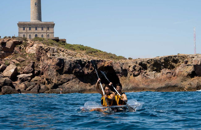 Balade en kayak transparent à Cabo de Palos - Photo 3
