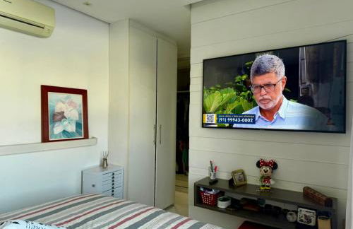 Apartamento completo com 3 SUÍTES - Piscina, Academia, Varanda Gourmet com uma vista privilegiada - Hospedagem à altura da COP30 - Foto 43