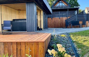 Stodoła Na Kresach - widokowy domek drewniany, całoroczny JACUZZI & SAUNA - Foto 5