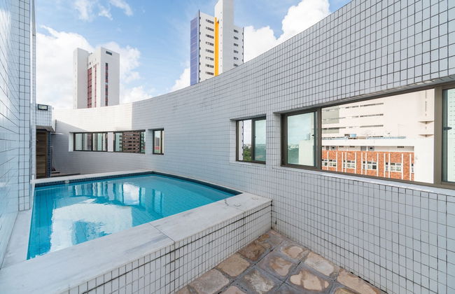 Ótimo Flat Bairro da Jaqueira Recife até 3 pessoas O Coração Verde da Cidade PBO902 - Foto 20