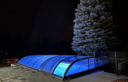 Domek Viking z prywatnym ogrzewanym basenem sauną oraz balią z jacuzzi - Foto 33