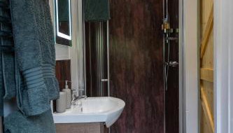 Fern Luxury Cabin Great Couples Getaway North Devon - Foto 5, towels, Shower