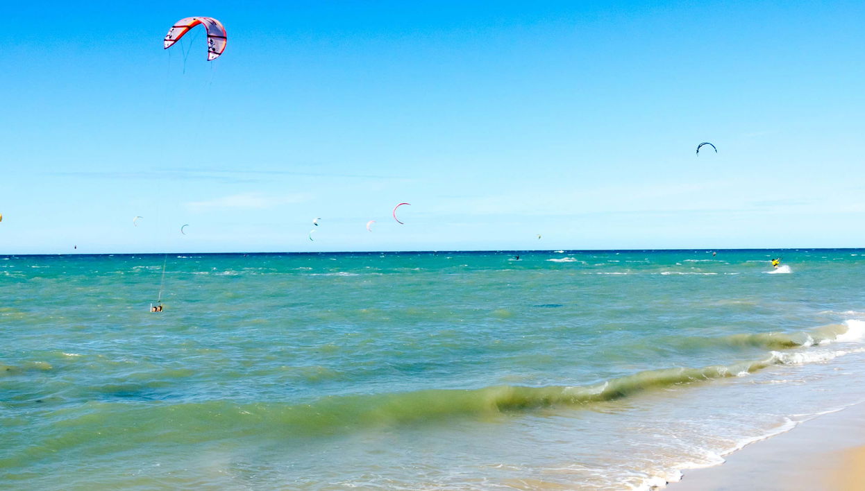 Excursão à praia de Cumbuco