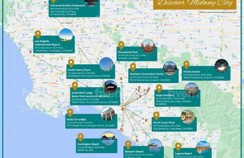 Cozy Luxe Unit Near Disneyland - Sleeps up to 10! EV Friendly & King Bed - Foto 38