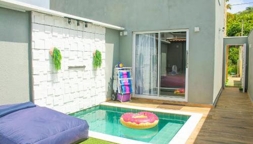 Villa Beija-Flor 1 - Suíte alexa com piscina privativa - Foto 2, sunbed