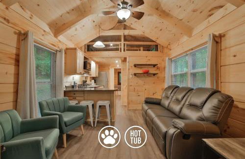 Tiny Cabin Village Private Hot Tub Lynda Cabin - Foto 33