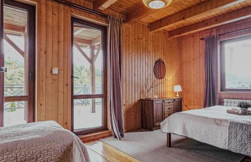 Nasza Chata Na Końcu Świata - bania z jacuzzy, palenisko, kominek, planszówki - Foto 49