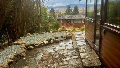 Misty Mountain Log Cabin - Trawsfynydd - Foto 1, Garden, Garden view