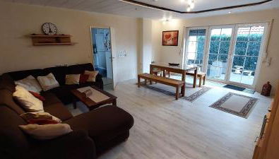 Ferienwohnung MW 1b 82m2 Höxter Weserbergland Weser inkl 2 Terrassen Wäsche und Endreinigung Self CheckIn - Foto 4