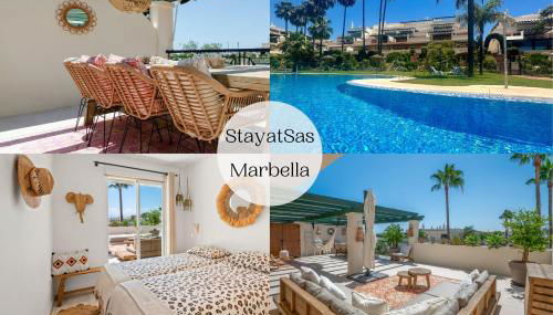 StayatSas Marbella Luxury 2 Bedroom Apartment, 80 m2 Private Terrace, Pools, Walk to Beach & Puerto Banús - Foto 3