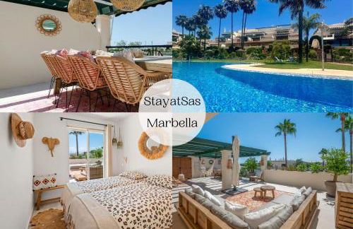 StayatSas Marbella Luxury 2 Bedroom Apartment, 80 m2 Private Terrace, Pools, Walk to Beach & Puerto Banús - Foto 3