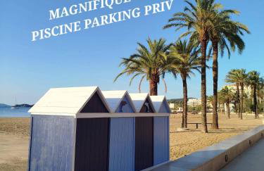PROMO !!TOUT À PIED !! T3 à 150 m PLAGE LAVANDOU PISC PKG PRIV - Foto 1