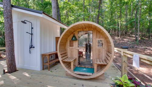 Breathtaking Treehouse with Barbecue and Hot-tub in Scottsboro, Alabama - Foto 5