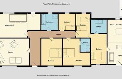 Round Park - A large dog friendly one level holiday cottage for groups and families - Photo 27