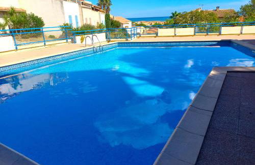 Plain-pied Jardin 6 personnes Clim Vue Mer Parking Wifi Terrasse Piscine dans la résidence - Foto 36