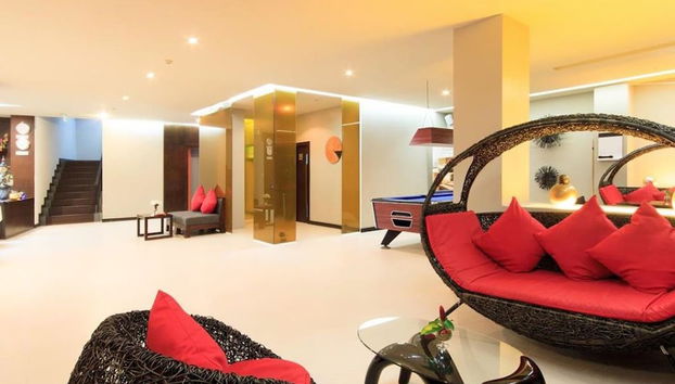 Zona de estar del vestíbulo