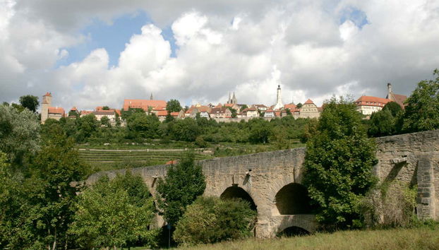 La silueta medieval de Rotemburgo